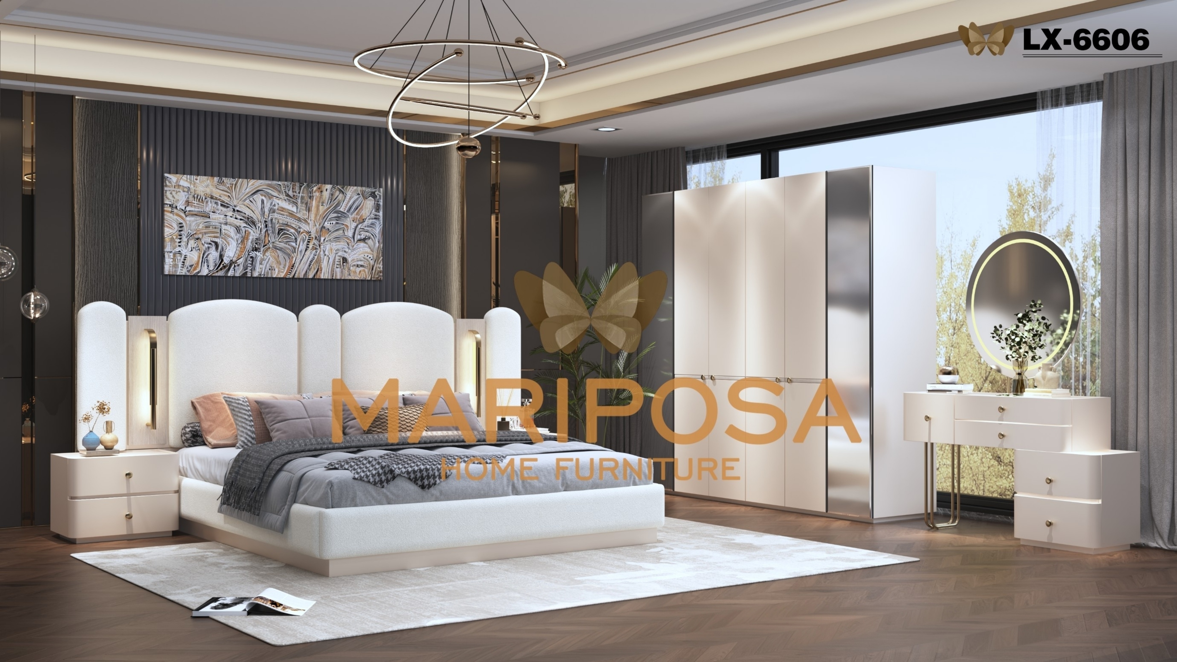 MARIPOSA LX-6606 Bedroom furniture | Export OEM Furniture